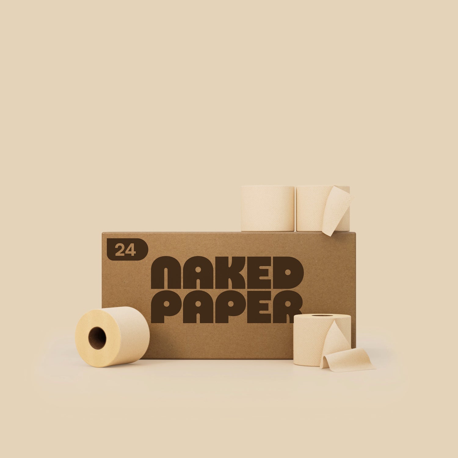 Unbleached Recycled Toilet Paper