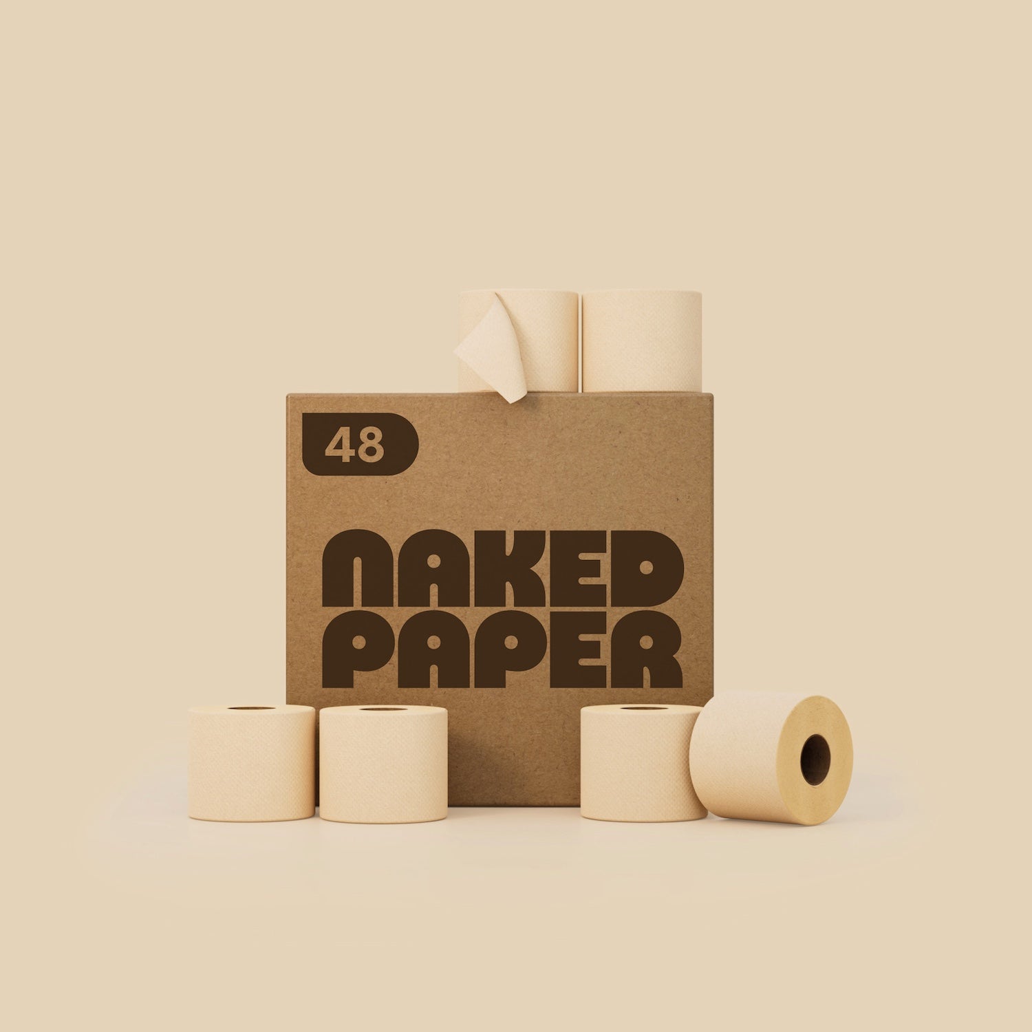 Unbleached Recycled Toilet Paper