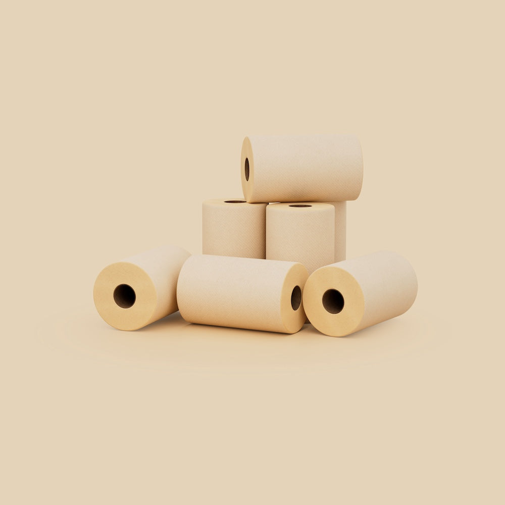 Unbleached Bamboo Kitchen Roll