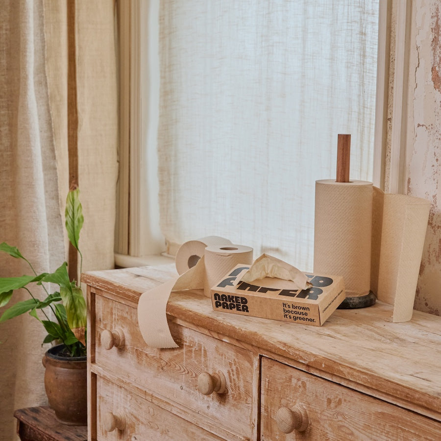 Unbleached Bamboo Kitchen Roll