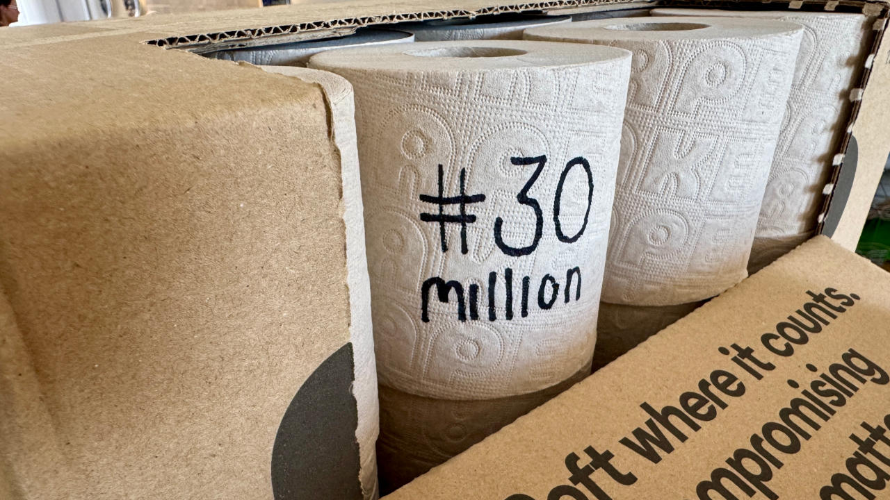 Naked Paper reaches 30 million toilet rolls sold