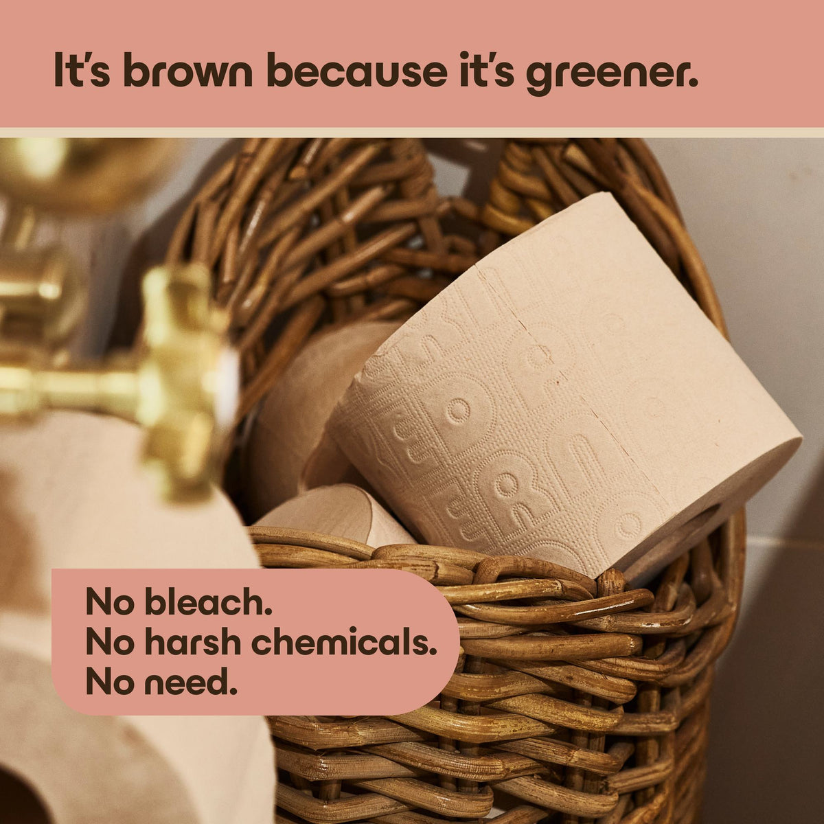 Unbleached Recycled Toilet Paper