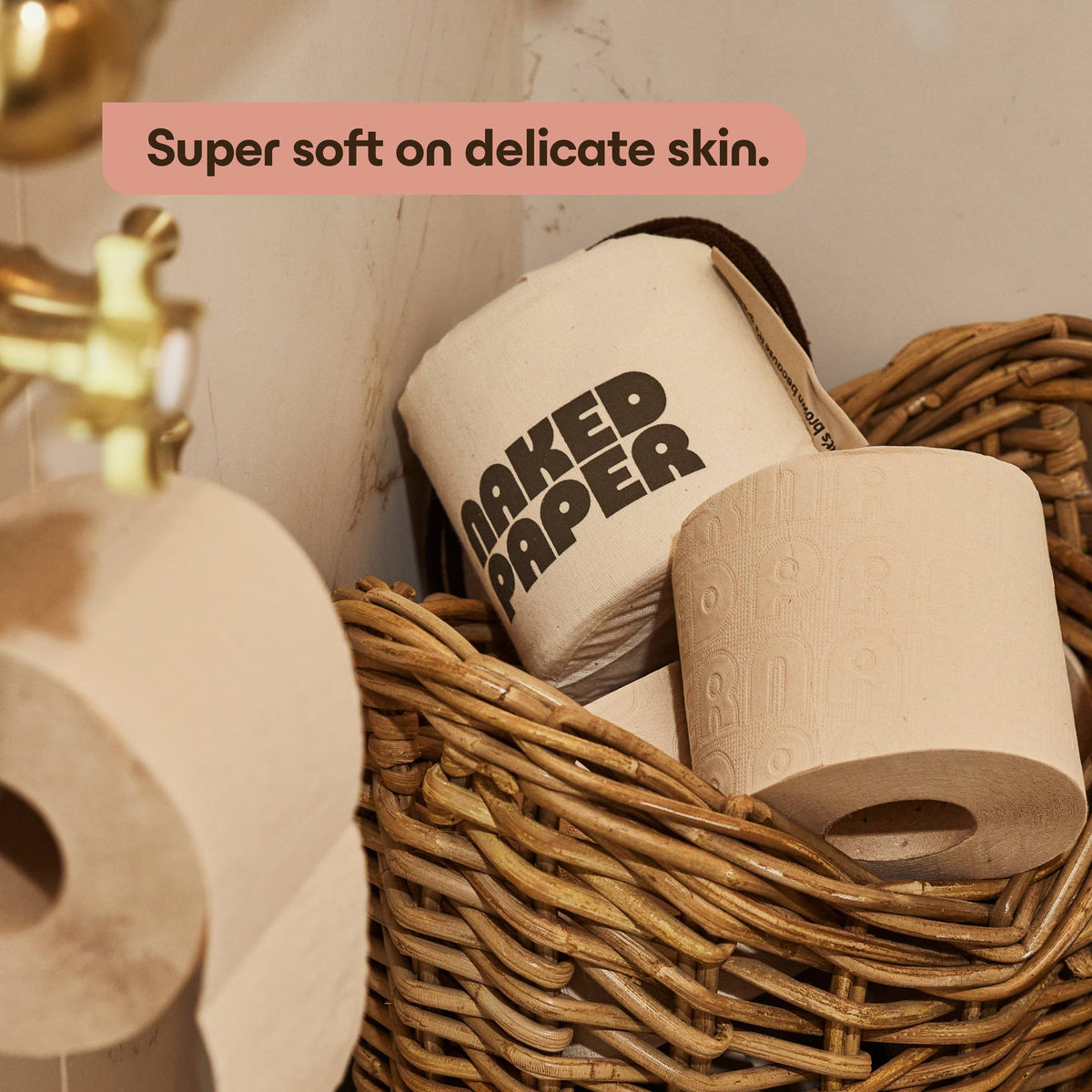 Unbleached Recycled Toilet Paper