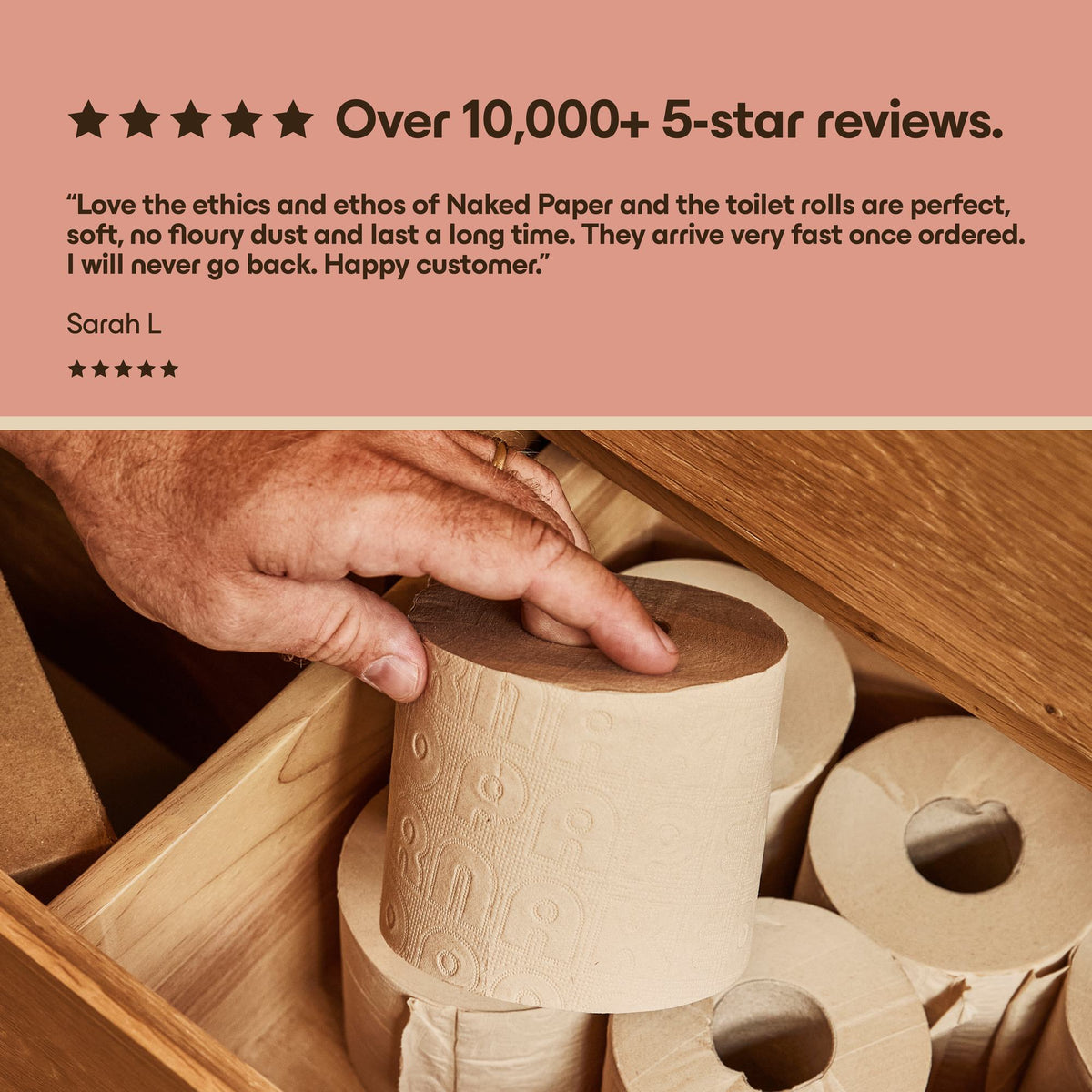Unbleached Recycled Toilet Paper