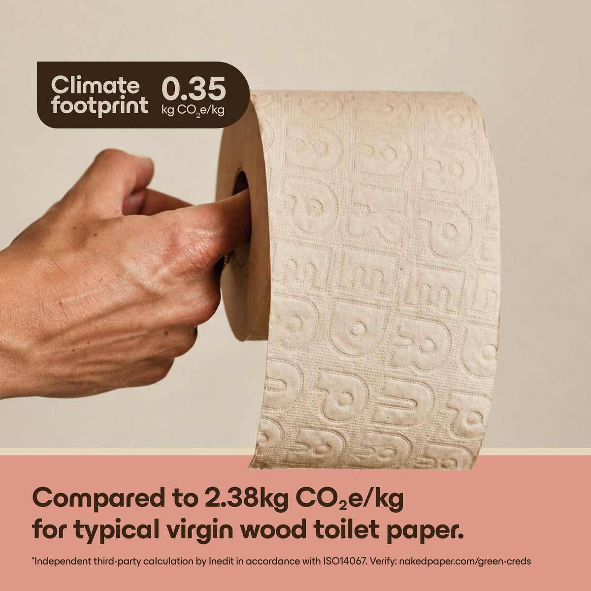 Unbleached Recycled Toilet Paper