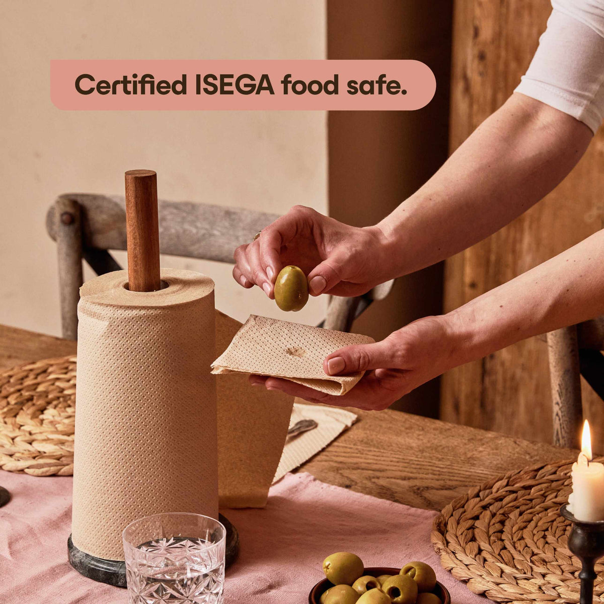 Unbleached Bamboo Kitchen Roll