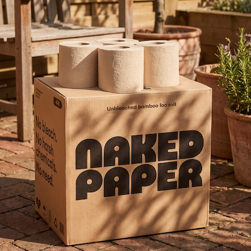 Unbleached Bamboo Toilet Paper