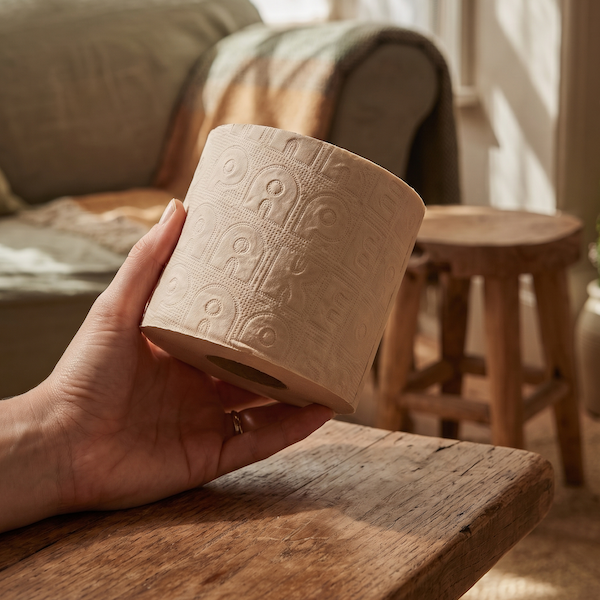 Unbleached Bamboo Toilet Paper