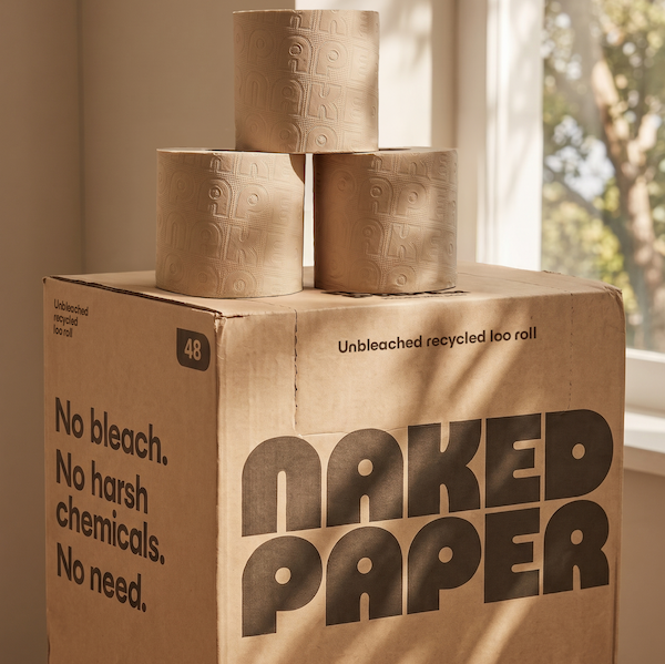 Unbleached Recycled Toilet Paper