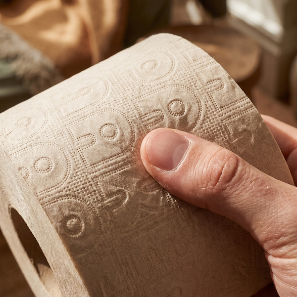 Unbleached Recycled Toilet Paper